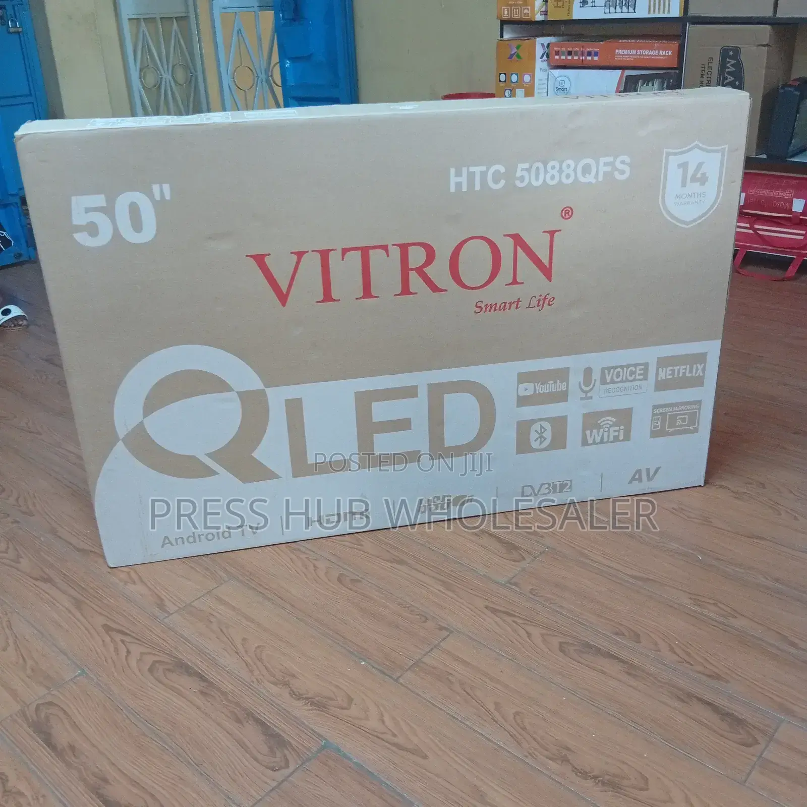 Vitron 50-Inch Qled Smart Tv, Model HTC-5088qf
