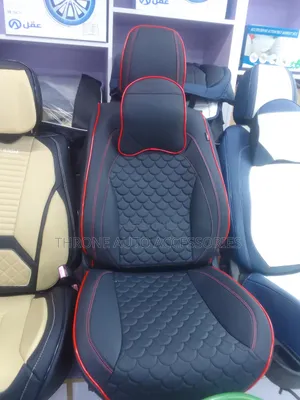 Seat Cover Black With Red Stripes