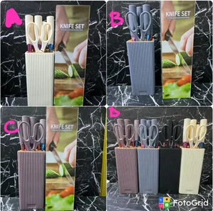 7-in-1 Kitchen Knife Scissors Set