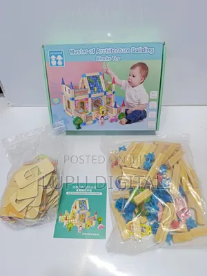 Wooden Architecture Wooden Legos.
128pcs