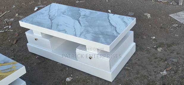 Modern Wooden Coffee Table Top Glass / Ceramic