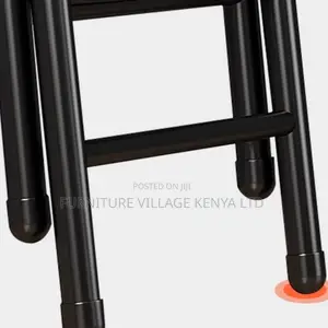 Office Chair : Black Padded Folding Office Chair