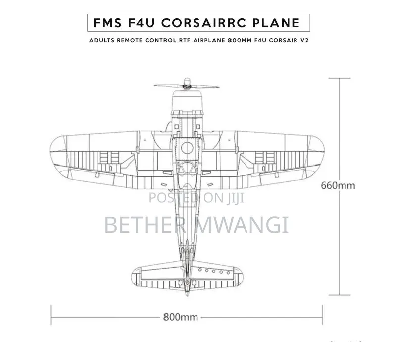 FMS F4u Corsairrc Rc Plane in Kenya