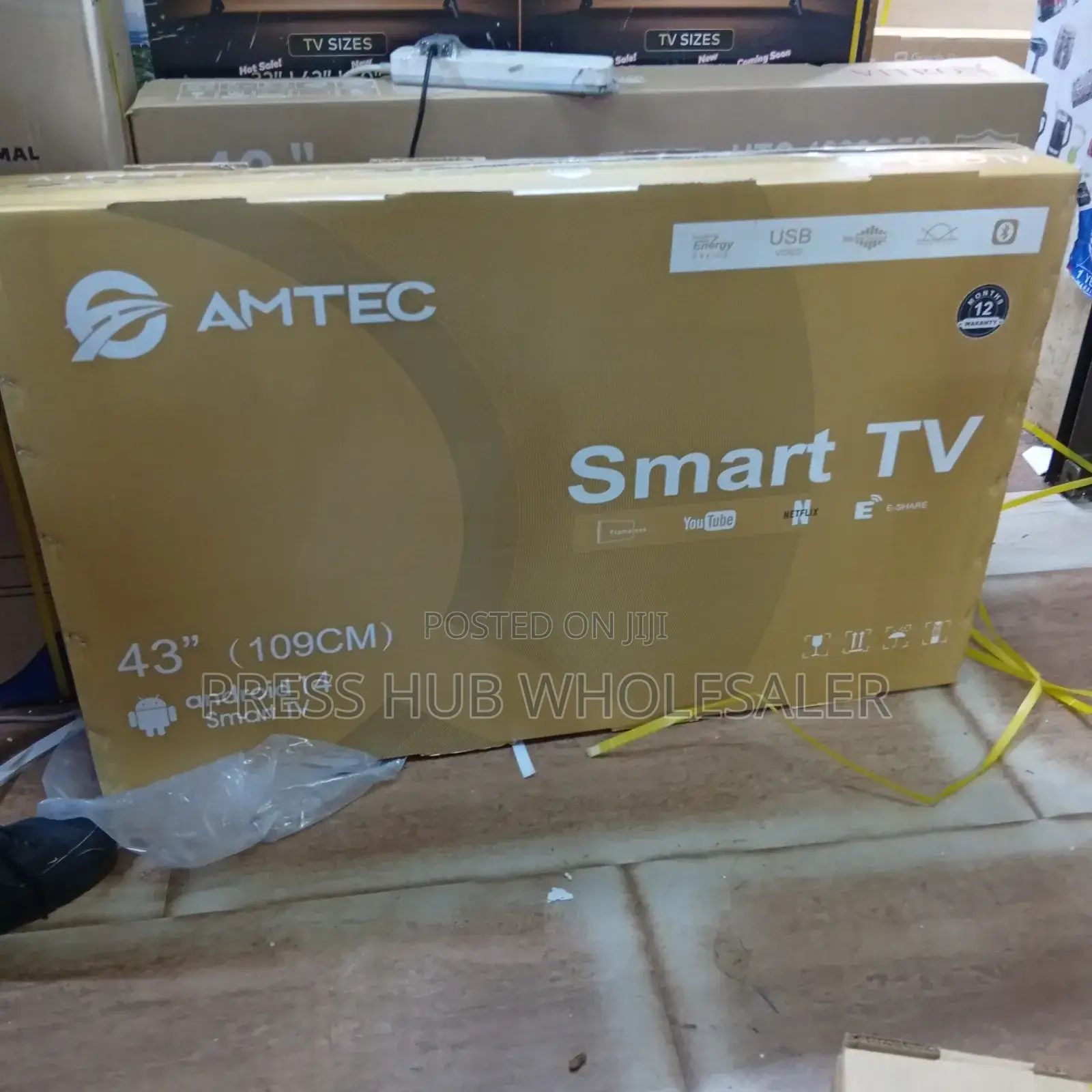 Amtec 43-Inch Android Smart Tv.