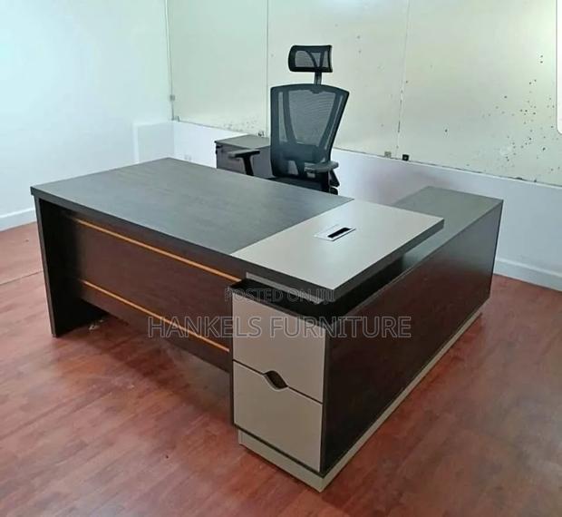 L-Shaped Executive Office Desk Spacious Corner Desk - main view