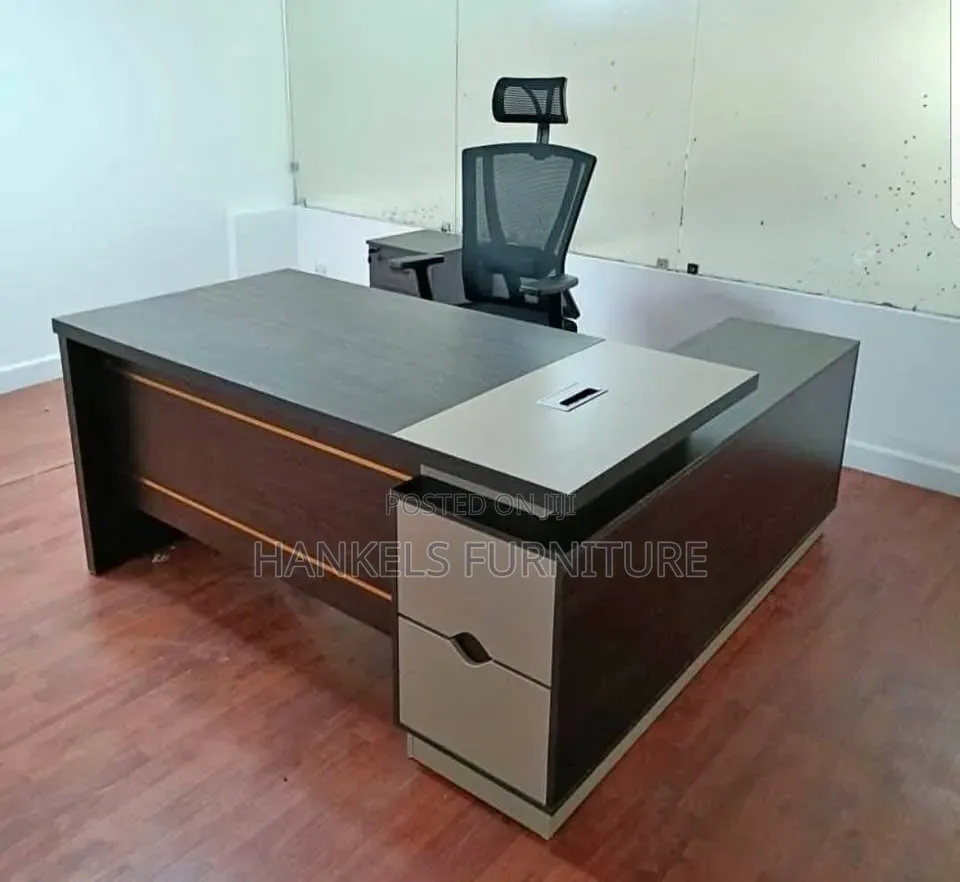 L-Shaped Executive Office Desk Spacious Corner Desk
