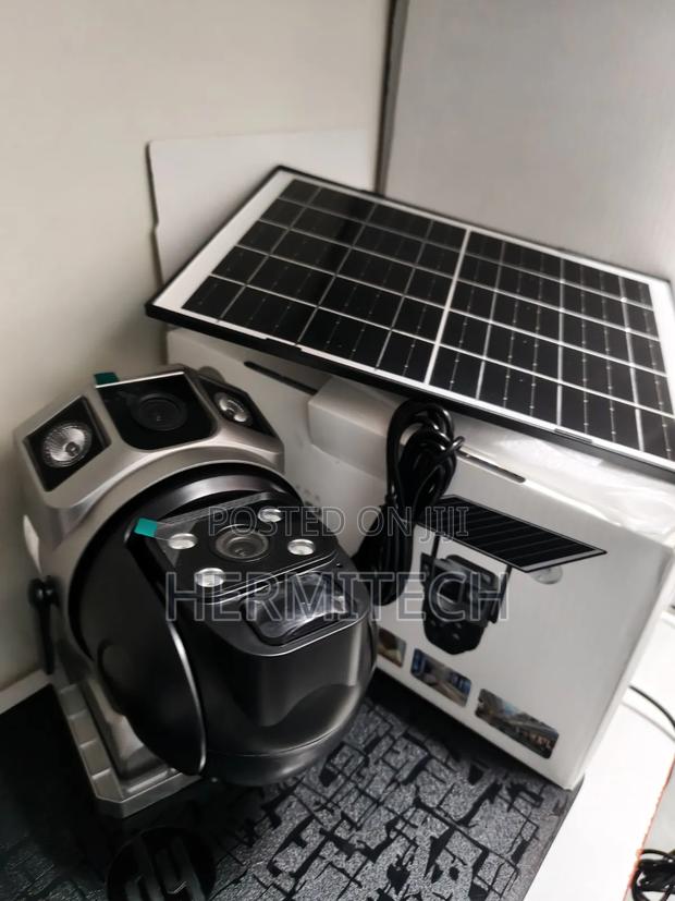 Dual Lens Wifi CCTV Solar Powered Utilizes Ai Human Vehicle Detection - main view