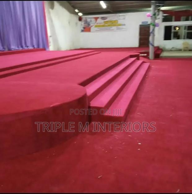 Full Pulpit Platform Carpet | Smooth Professional Church Finish