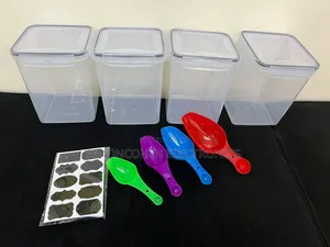 4pcs Airtight Food Storage Containers