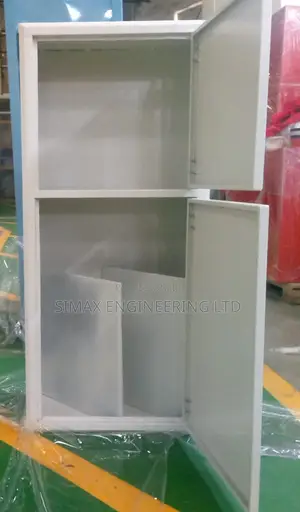 Modern White Two-Door Storage Cabinet