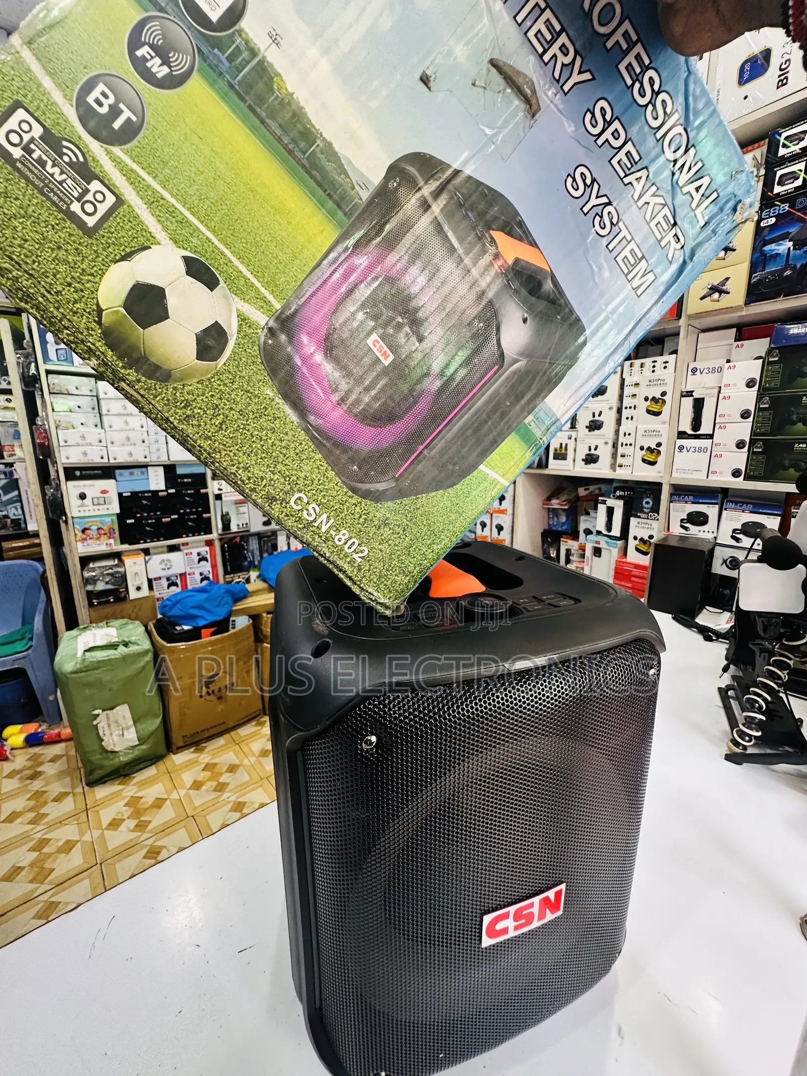 CSN 802 8 Inch, Rechargeable Speaker With 2 Microphones, Bt/Usb