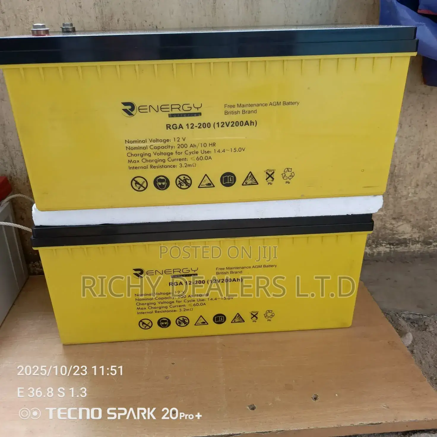 Rga N200/200ah Battery