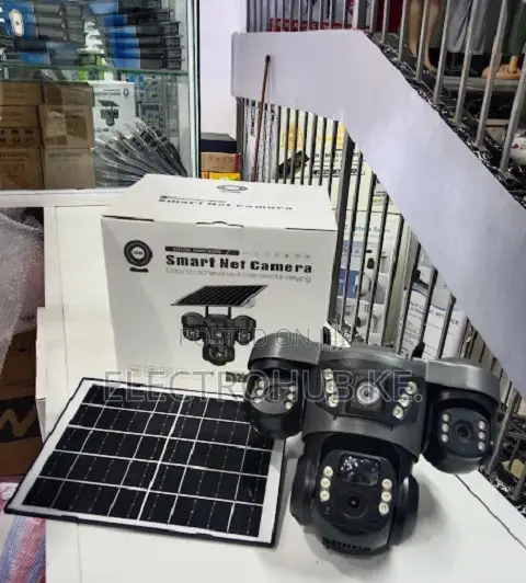 V380 Solar CCTV 3 Lens 1080p - No Wi-Fi Needed - Tripple Lens