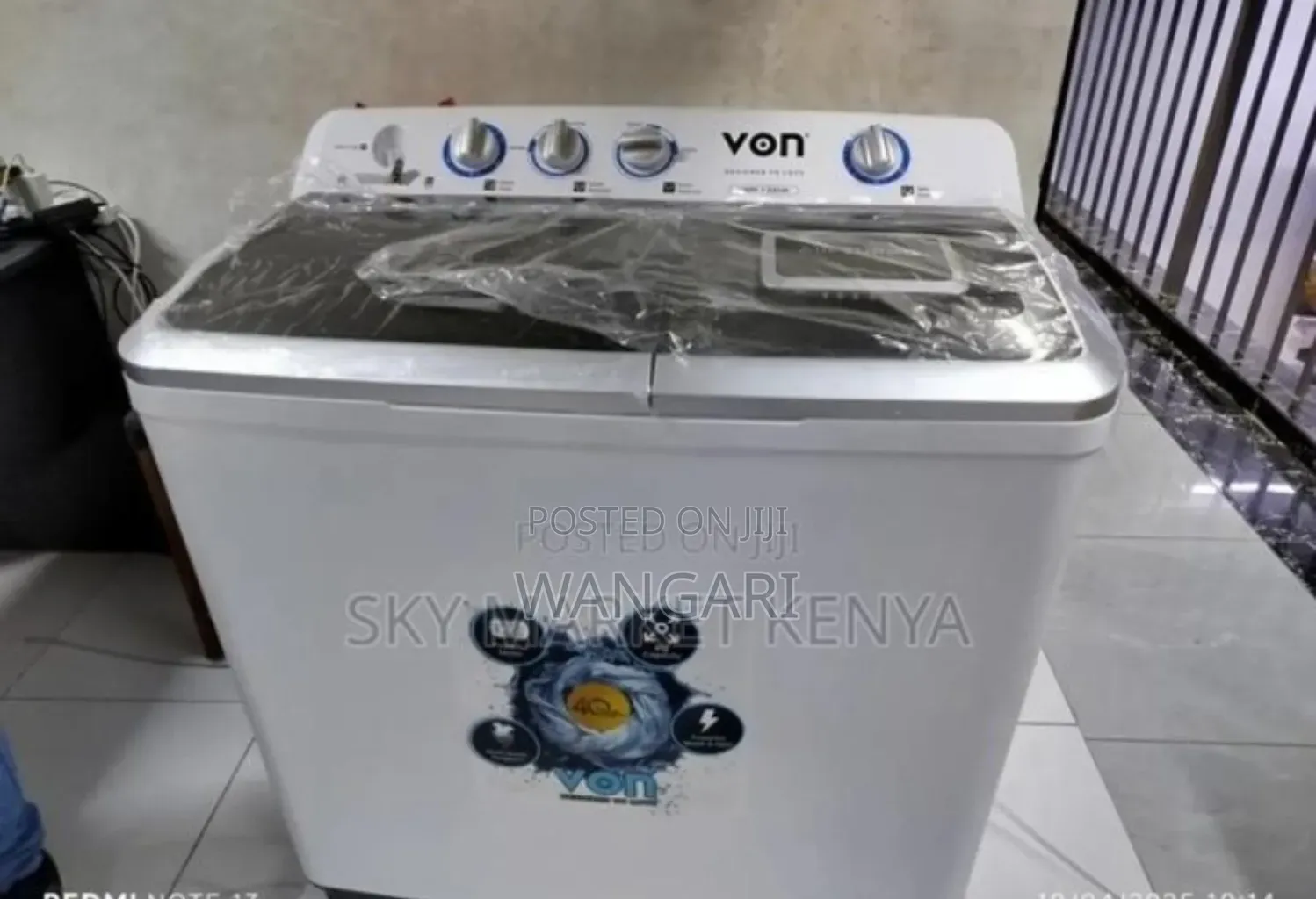 Payment on Delivery. Vn#1von 13kgs Washing Machine