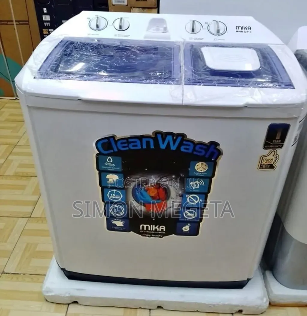 Quick Sale! Mika 10kg Twin Tub Washer + Turbo Dryer – Works Perfectly