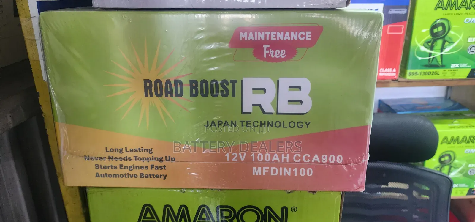Road Boost Car Battery Din 100 Normal