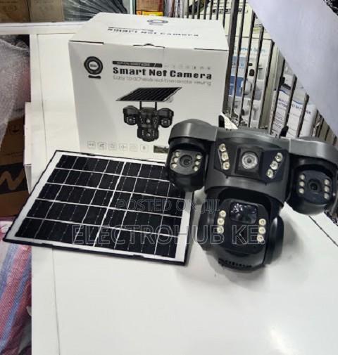 V380 3 Lens Solar Camera - 1080p Remote View