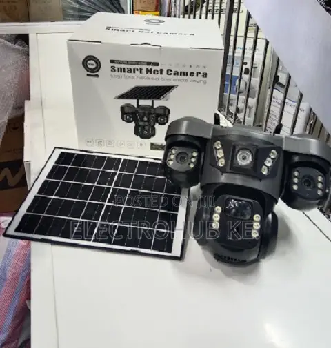 V380 3 Lens Solar Camera - 1080p Remote View