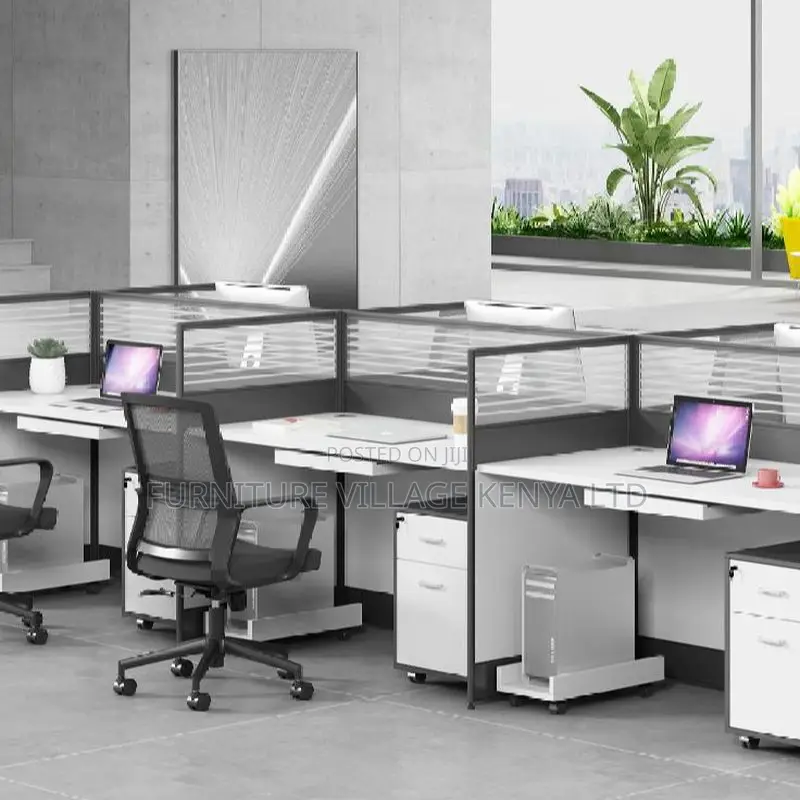 Office Workstation 6-Way Workstation With Storage