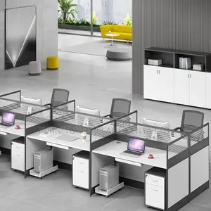 Office Workstation 6-Way Workstation With Storage