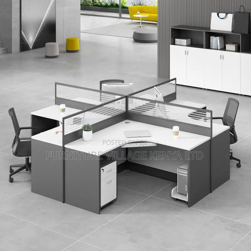 Office Workstation 6-Way Workstation With Storage