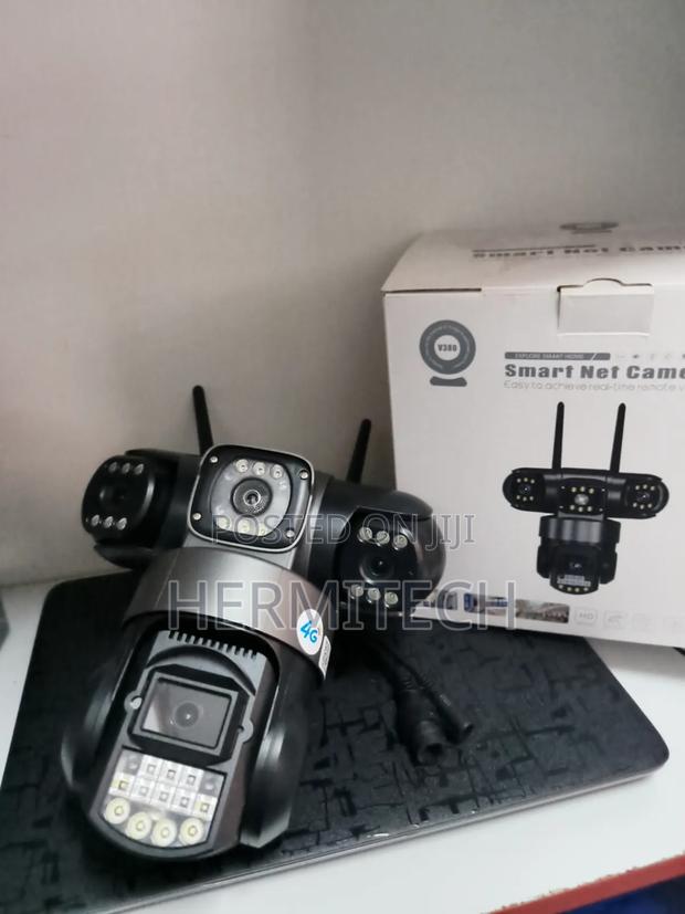 V380 Triple Lens 4g CCTV Electric Power Use - main view