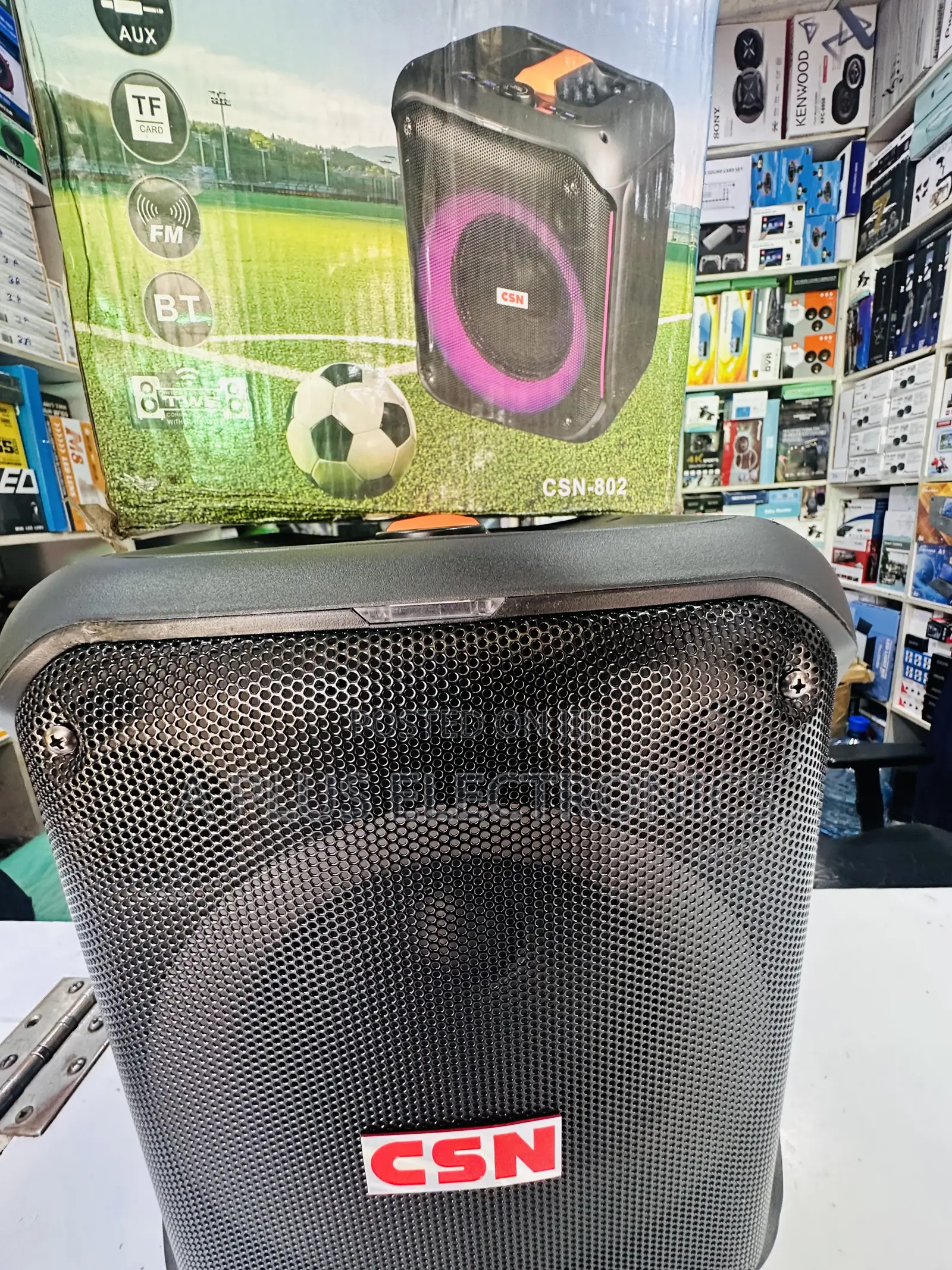CSN 802 8 Inch, Rechargeable Speaker With 2 Microphones-Powerful Bass