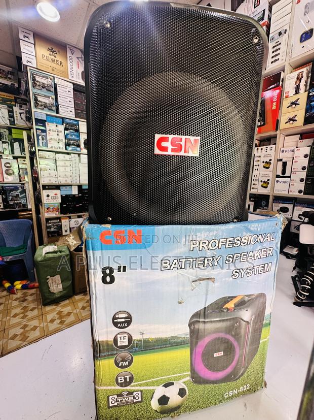 CSN 802 8 Inch, Rechargeable Speaker With 2 Microphones– Portable - thumbnail 2