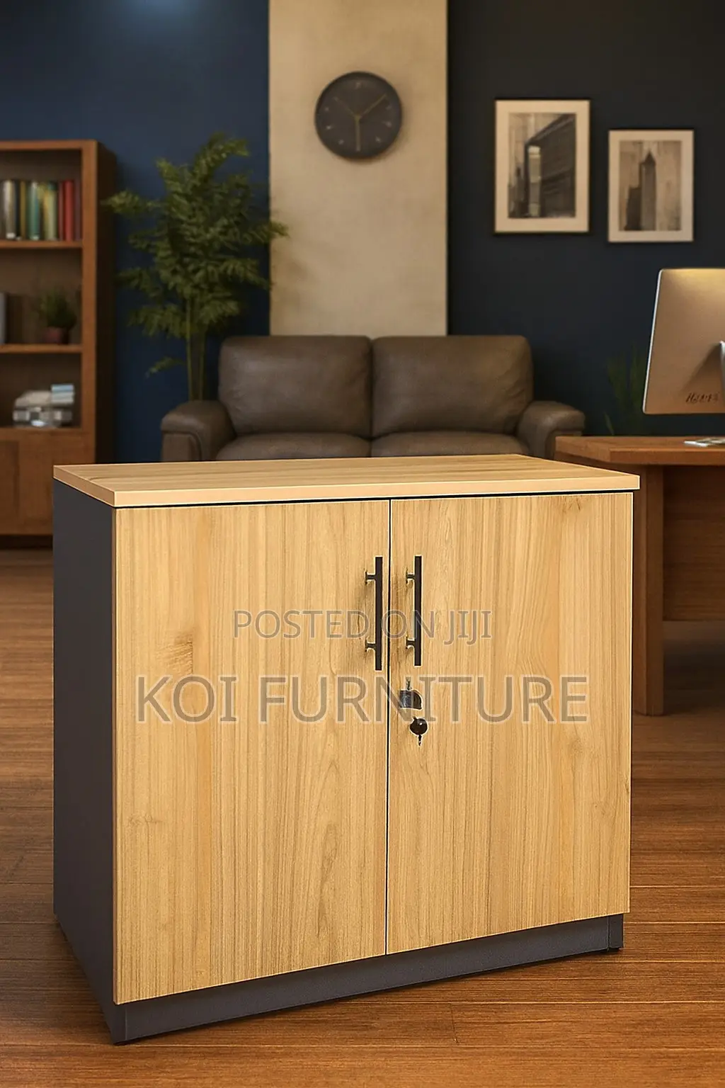 Office Cabinet; Two Doors Wooden Executive Thickened Credenza