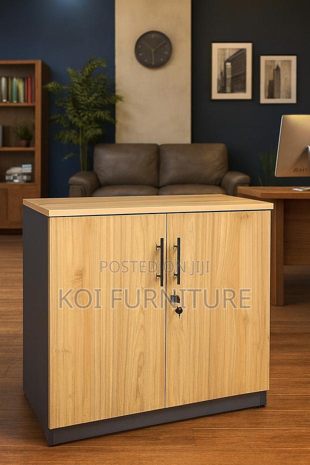 Office Cabinet; Two Doors Wooden Executive Thickened Credenza - main view