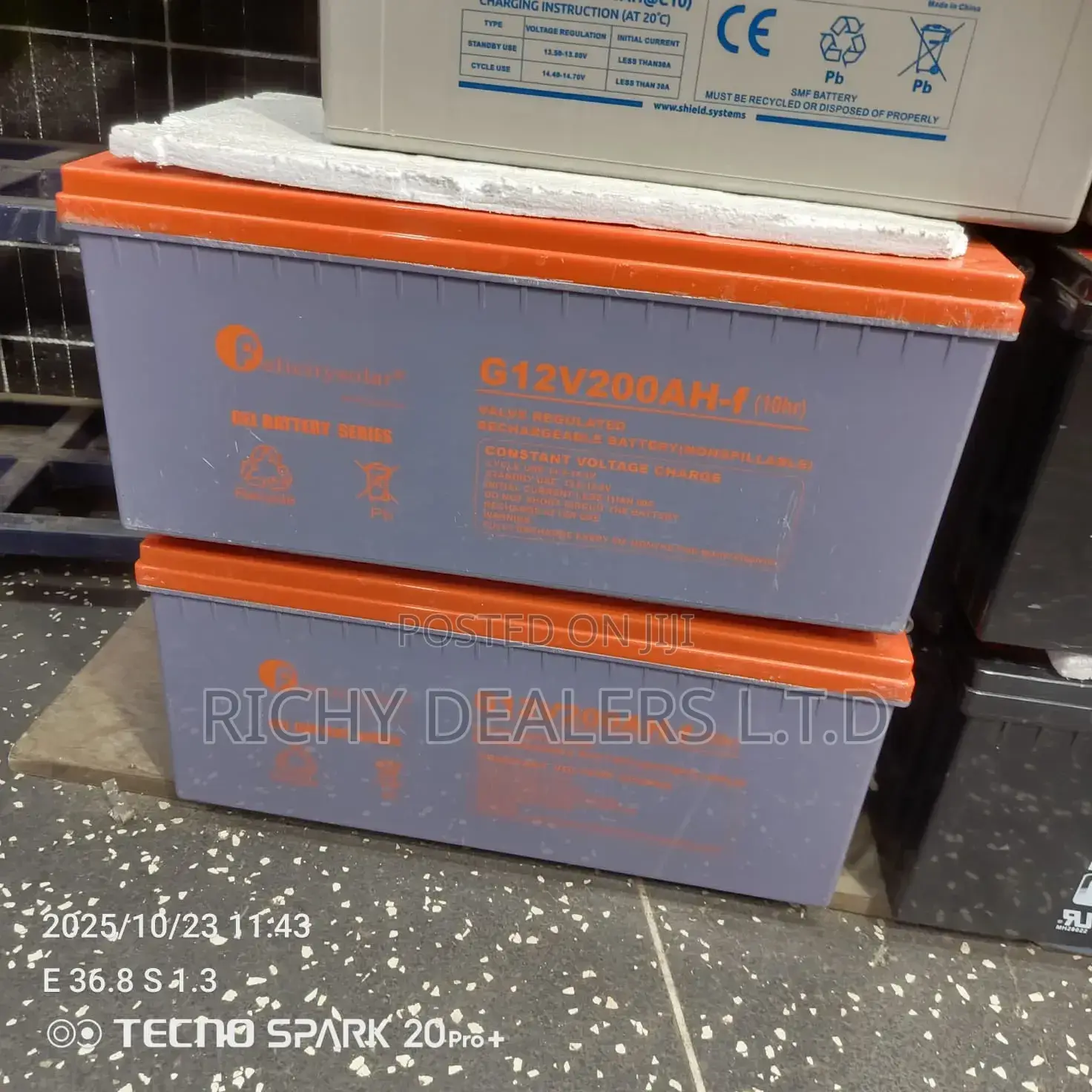 Gel N200mf 12v/200ah Battery