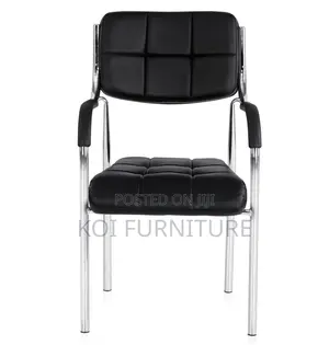 Office Chairs; Stackable Black Home Office Visitors Chairs
