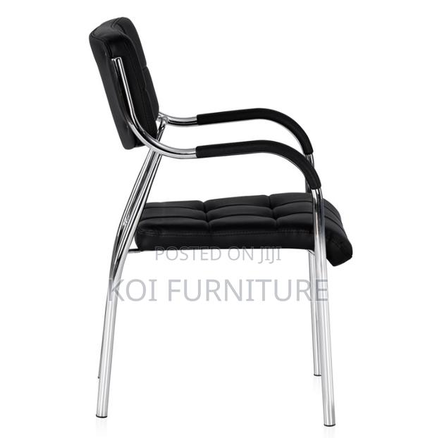 Office Chairs; Stackable Black Home Office Visitors Chairs - thumbnail 6