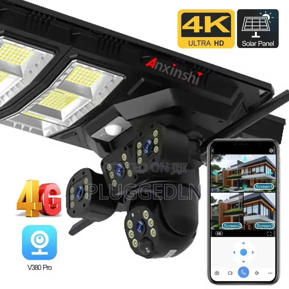 Solar-Powered Street Light Integrated With a 4g Surveillance Camera.