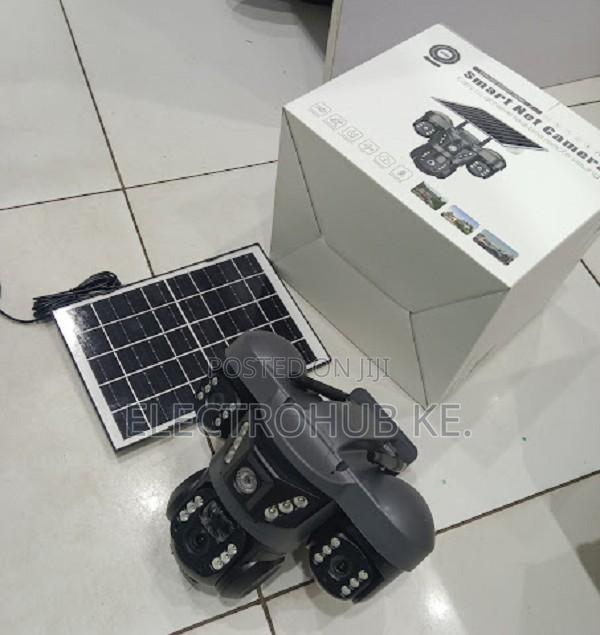 Triple Lens V380 Solar Camera-4g Outdoor CCTV