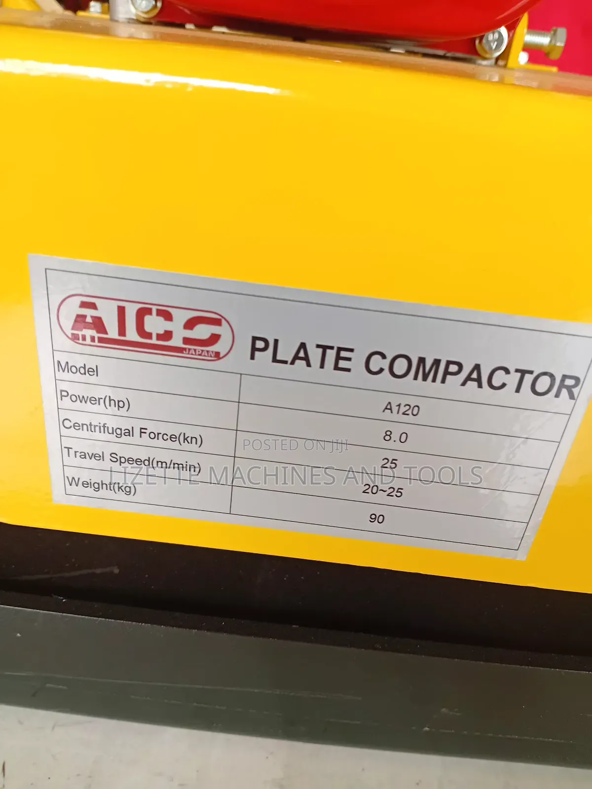 Aico Japan A120 Plate Compactor 8hp