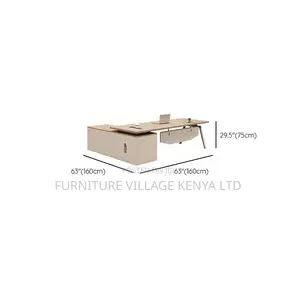 Office Desk; 1.6m Executive L-Shaped Office Table