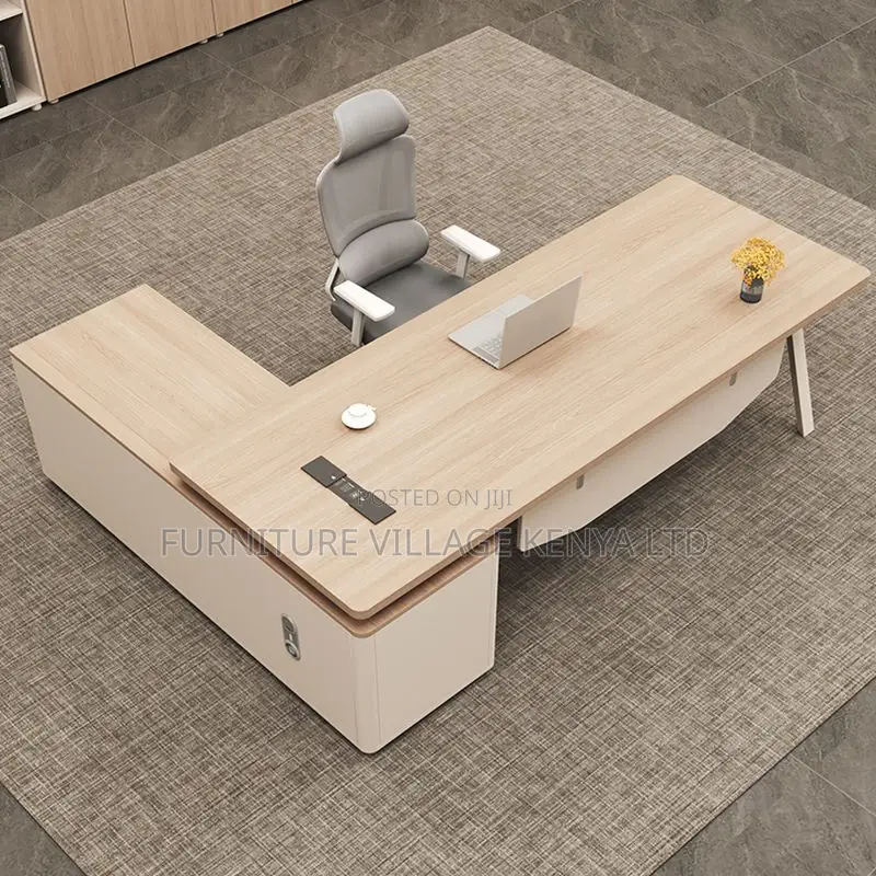Office Desk; 1.6m Executive L-Shaped Office Table