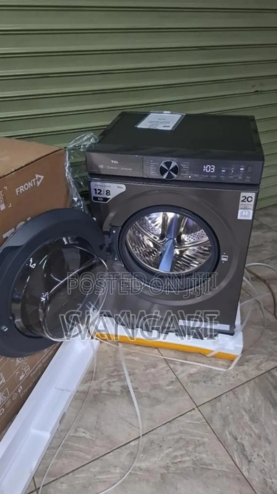 Ideal Black TCL 12kgs Washing Machine