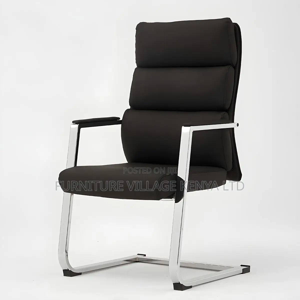 Office Chair; Modern Office Task Chair With Leather Back