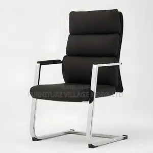 Office Chair; Modern Office Task Chair With Leather Back