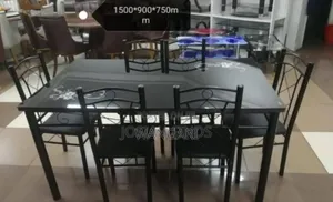 Executive Black 6siiter Dinning Table