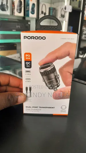 Porodo Dual Port Transparent 36w