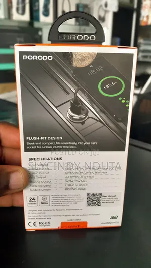 Porodo Dual Port Transparent 36w