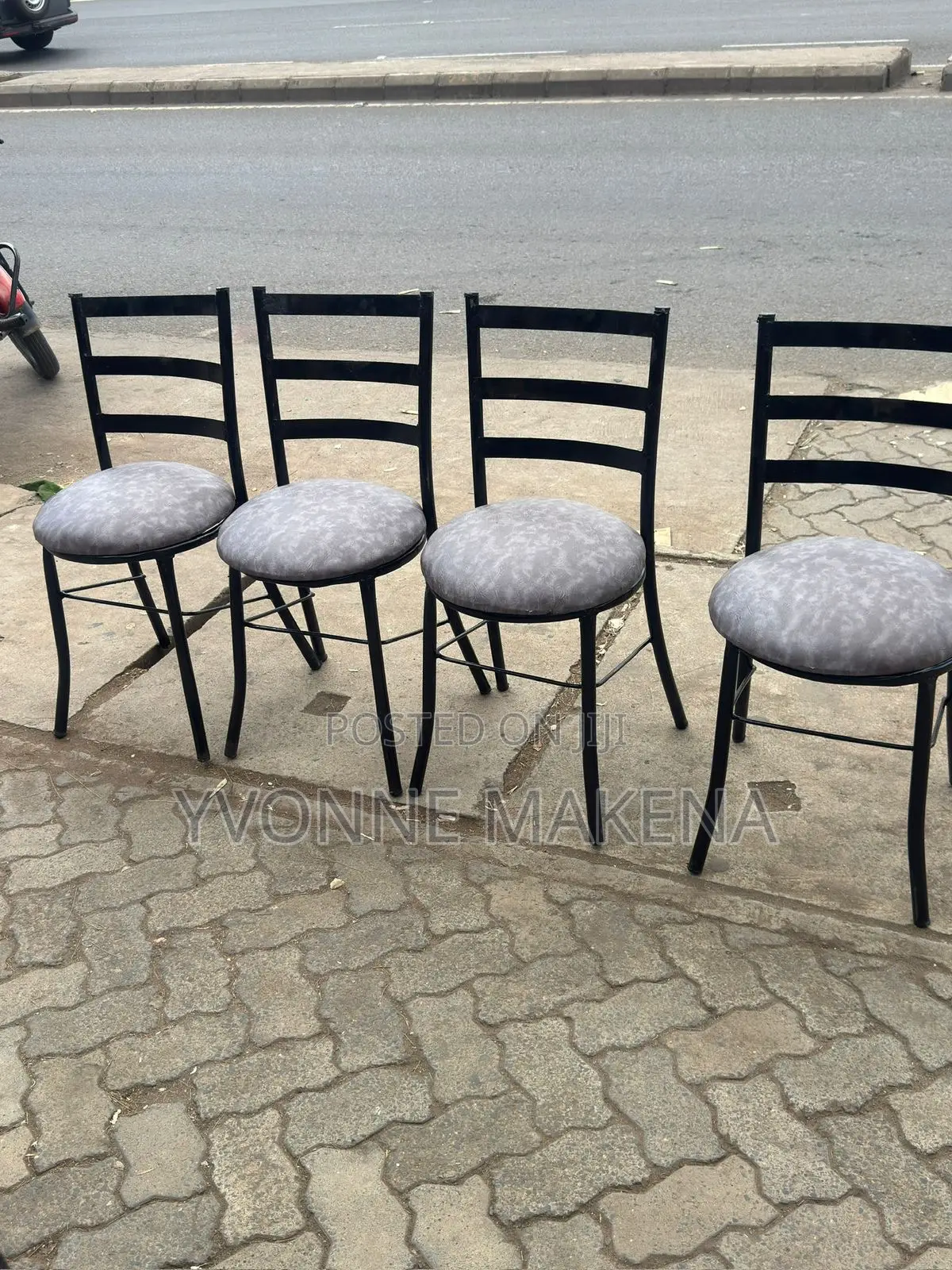 Low Grey Flat Chairs