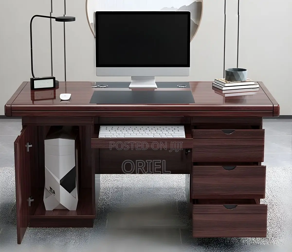 Modern Office Desk : 1.4m Corporate Office Staff Desk