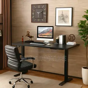 Office Desk; 1.2m Electric Adjustable Desk With Dual Height Mode