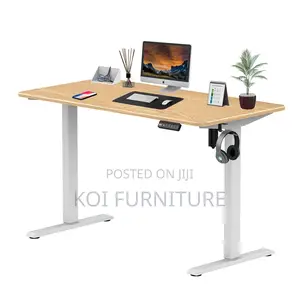 Office Desk; 1.2m Electric Adjustable Desk With Dual Height Mode