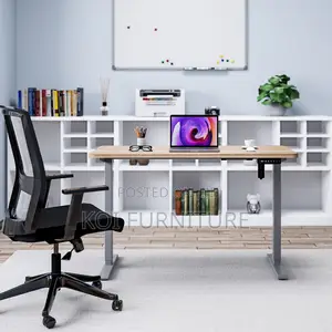 Office Desk; 1.2m Electric Adjustable Desk With Dual Height Mode