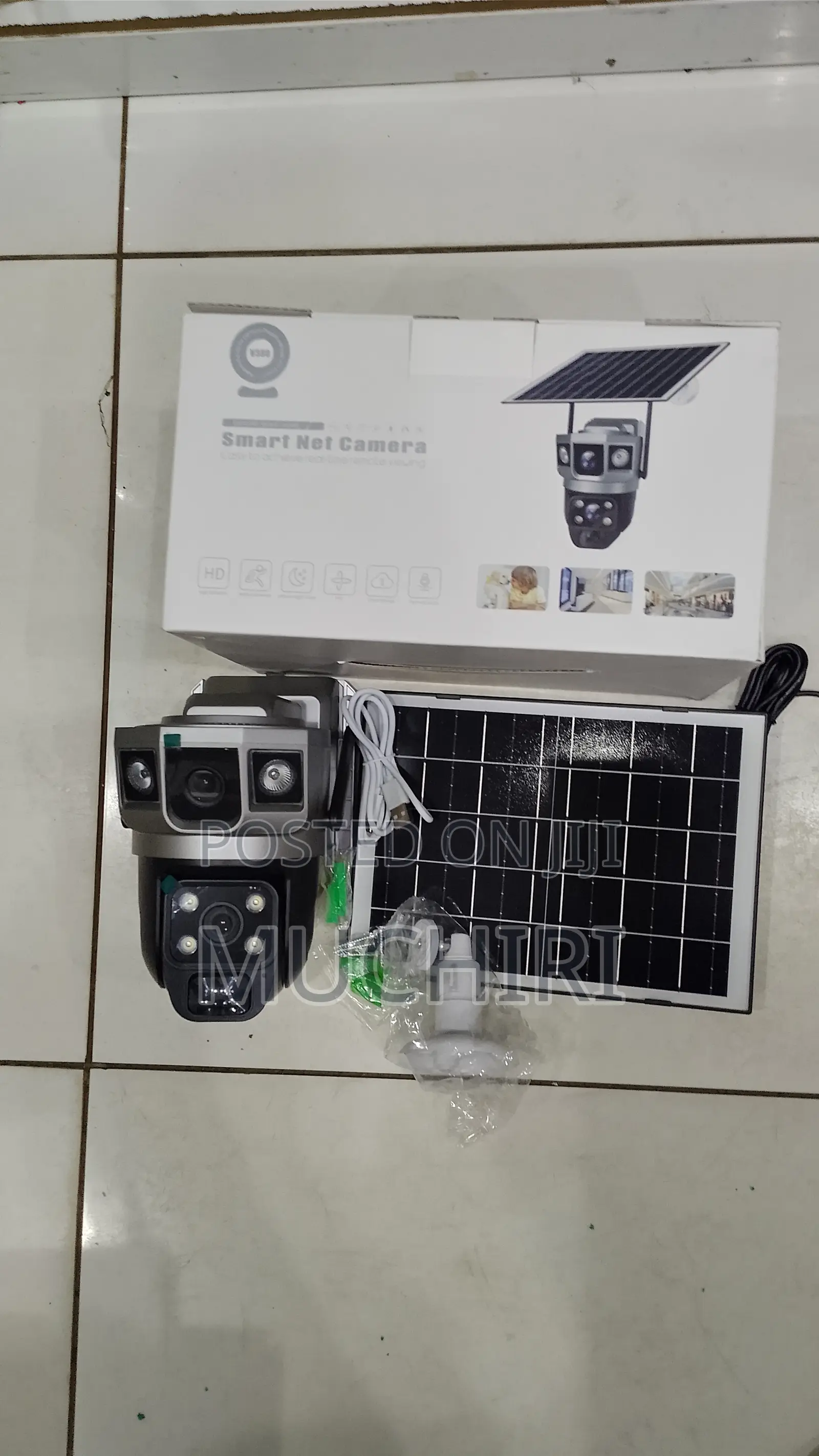 Dual Lens 3 Screens V380 Solar Powered V380pro App Cameras
